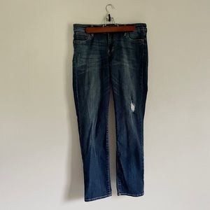 Kut from the kloth Catherine Boyfriend Light Distress Jeans